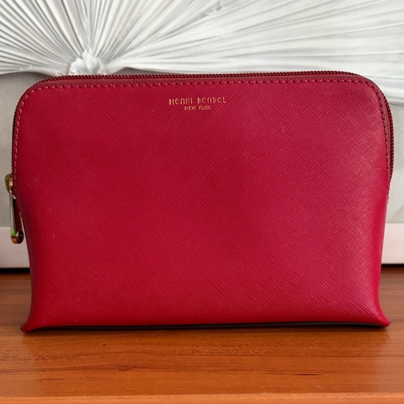 henri bendel Handbags - Henri Bendel Crimson Leather Clutch